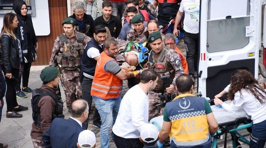 Mardin&rsquo;de &Ccedil;atıda G&ouml;revli Polis Memuru D&uuml;şt&uuml;
