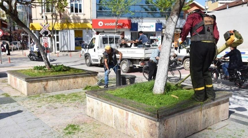 D&uuml;zce&rsquo;de Park Ve Bah&ccedil;eler Bakıma Alındı