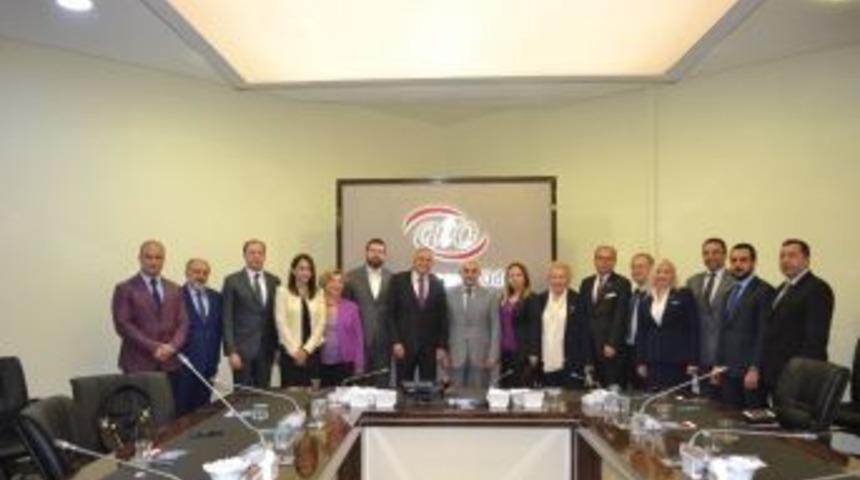 Stk&rsquo;lardan Ato Başkan Yardımcısı Deryal&rsquo;e Ge&ccedil;miş Olsun Ziyareti