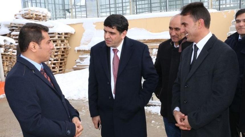 Rekt&ouml;r Alma, Diyadin Jeotermal Tesislerini İnceledi