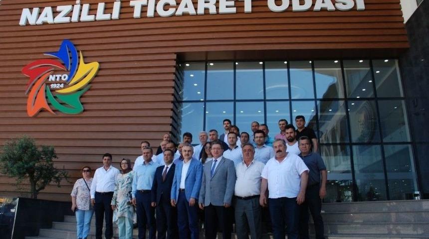 Ak Parti&rsquo;li Mustafa Savaş&rsquo;tan Nazilli Ticaret Odasına Ziyaret