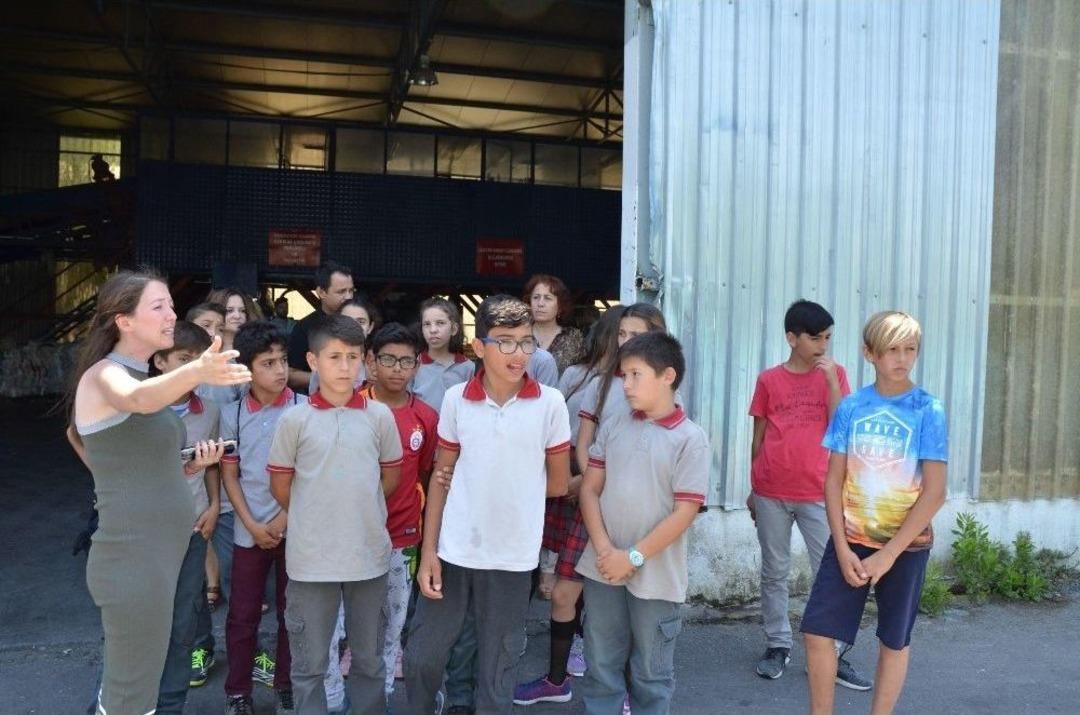 &Ouml;ğrenciler Ambalaj Atıkları Toplama Ve Ayırma Tesisini Gezdi