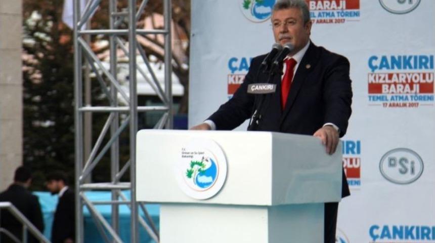 Bakan Eroğlu, Kızlaryolu Barajının Temel Atma T&ouml;renine Katıldı