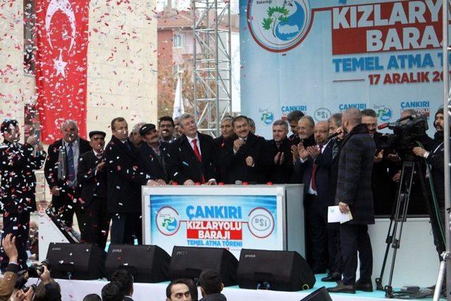 Bakan Eroğlu, Kızlaryolu Barajının Temel Atma Törenine Katıldı