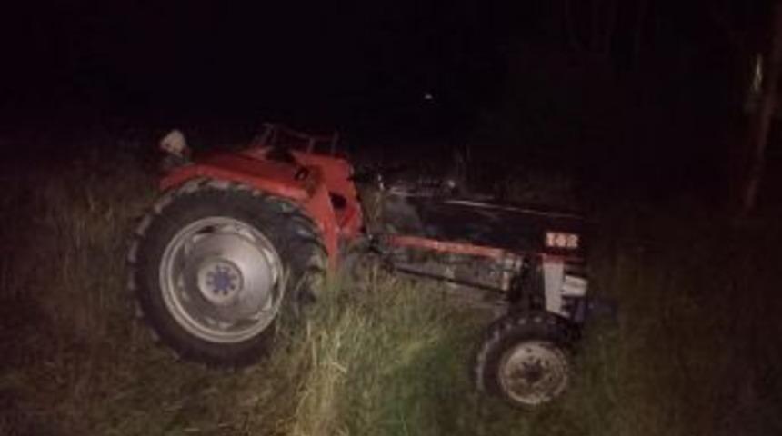 Trakt&ouml;r Devrildi : 2 Yaralı