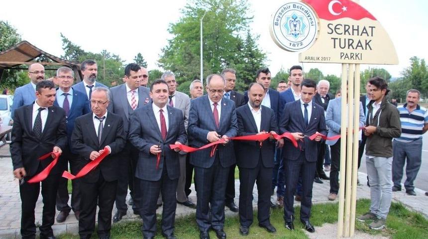 Beyşehir&rsquo;de &ldquo;serhat Turak Parkı&rdquo; Dualarla A&ccedil;ıldı