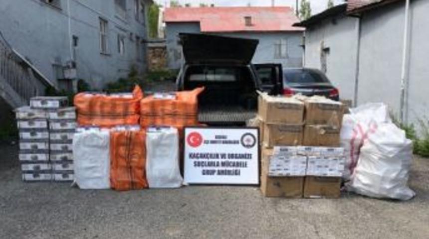 Van&rsquo;da Ka&ccedil;ak Nargile T&uuml;t&uuml;n&uuml; Ve Sigara Operasyonu