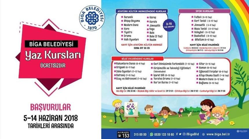Biga&rsquo;da, Yaz Okulları İ&ccedil;in Kayıtlar Başladı