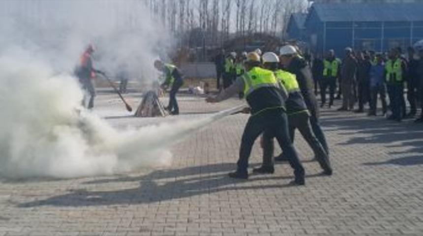 Vedaş&rsquo;ta Yangın Tatbikatı