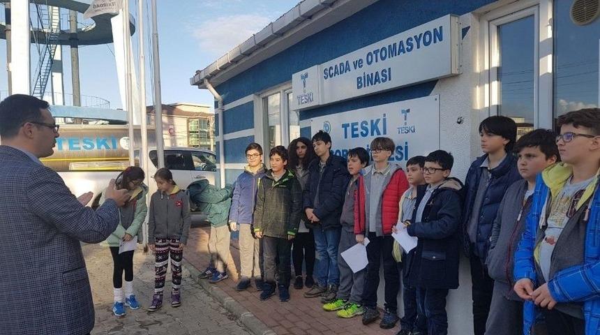 Okul &Ouml;ğrencileri Eğitim Araştırmalarını Teski Tesislerinde Yaptı