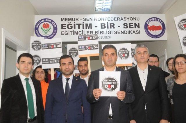 Cizre’de Eğitimcilerden Okul Müdürünün Öldürülmesine Tepki