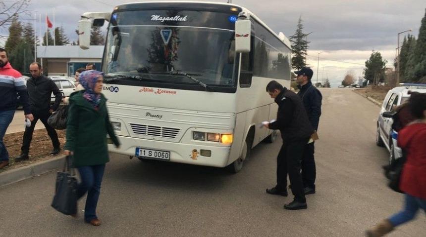 Zabıta M&uuml;d&uuml;rl&uuml;ğ&uuml;&rsquo;nden &Ouml;zel Servis Ara&ccedil;larına Denetim