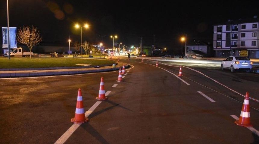 Kavşakta &Ccedil;alışmalar Tamamlandı