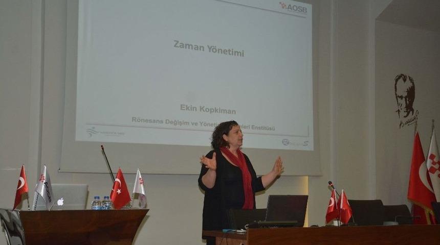 Aosb Akademi&rsquo;den &ldquo;zaman Y&ouml;netimi&rdquo; Eğitimi