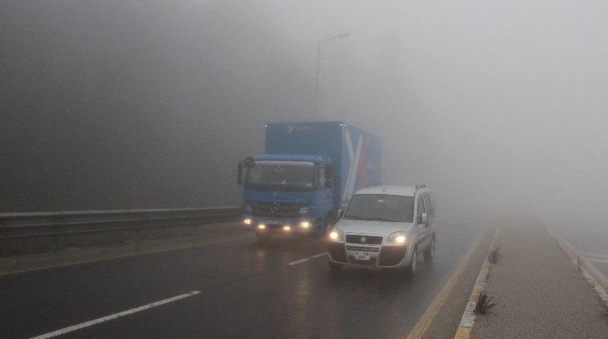 Bolu Dağında Sis Etkili Oluyor