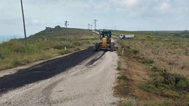 Avşa Adasında Yollar Asfaltlandı