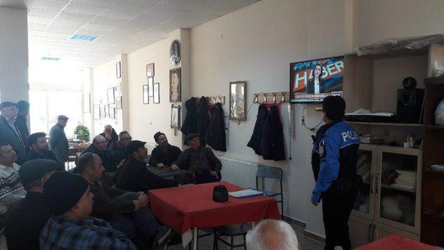 Polis Mahalle Mahalle Gezip Hırsızlığa Karşı Uyarıyor