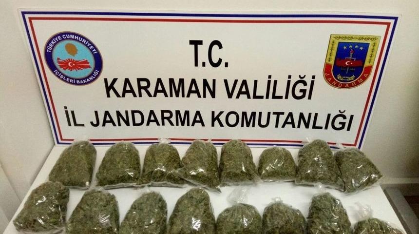 Karaman&rsquo;da Esrar Operasyonu