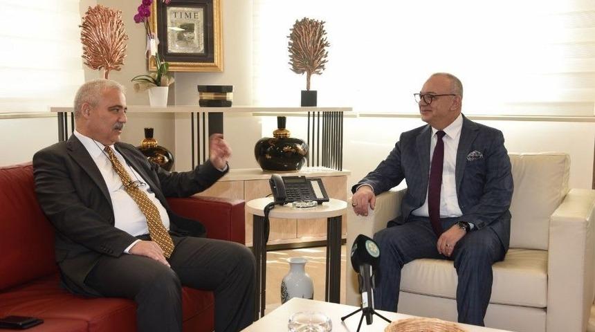 Vali G&uuml;ven&ccedil;er, Başkan Erg&uuml;n&rsquo;&uuml; Ziyaret Etti