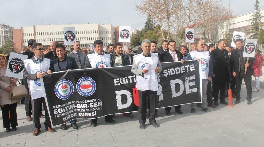 İzmir&rsquo;de Okul M&uuml;d&uuml;r&uuml;n&uuml;n &Ouml;ld&uuml;r&uuml;lmesine Niğde&rsquo;den Tepki