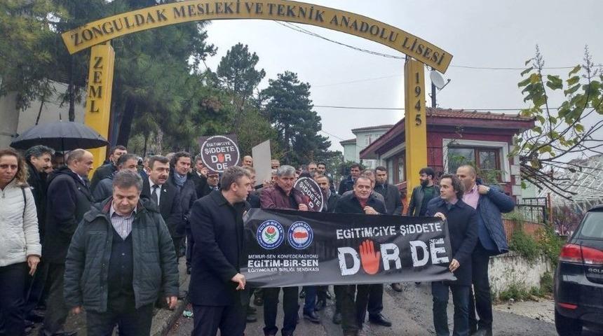 Eğitimde Şiddeti Protesto Ettiler