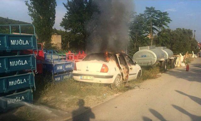 Muğla’da Araç Yangını