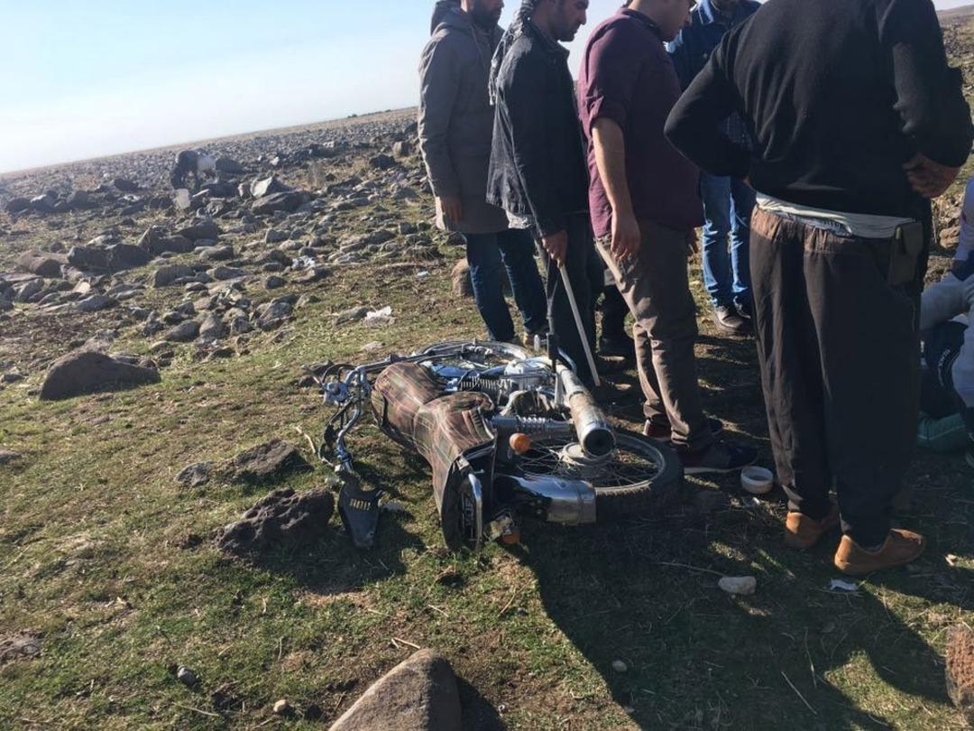 &Ccedil;aldığı Motosikletle Kaza Yapan Kişi Ağır Yaralandı