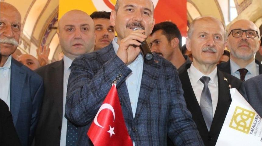 İ&ccedil;işleri Bakanı S&uuml;leyman Soylu&rsquo;dan Kapalı &Ccedil;arşı Ziyareti