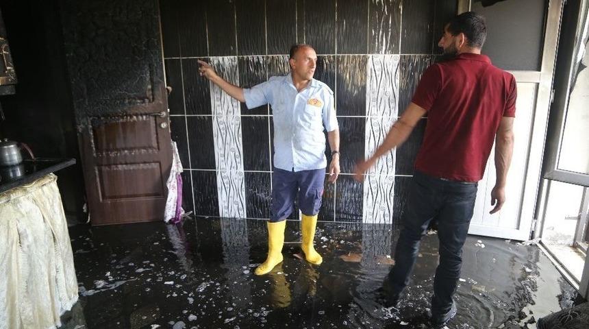 Silopi&rsquo;de Ev Yangını