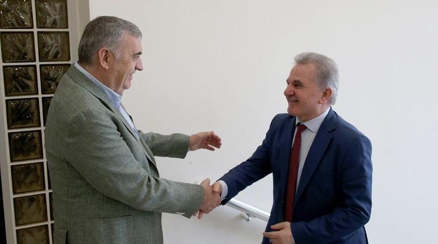 Başkan To&ccedil;oğlu, Y&ouml;k Kalite Kurulu Başkanı Elmas İle Bir Araya Geldi