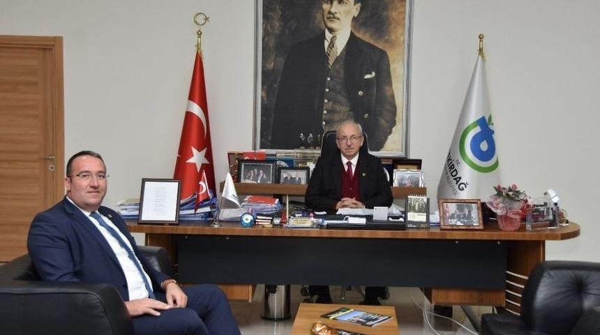 Başkan Albayrak, Başkanı Altıntaş&rsquo;tı Makamında Ağırladı