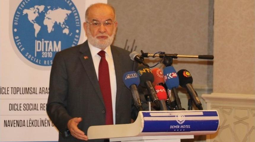 Sp&rsquo;nin Cumhurbaşkanı Adayı Karamollaoğlu, Diyarbakır&rsquo;da