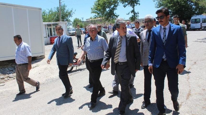 Vali Kalkancı Samsat&rsquo;taki &Ccedil;alışmaları Denetledi