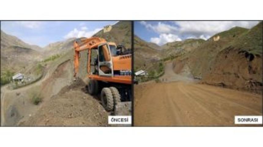 Lice&rsquo;nin Kırsal Mahallelerinde Yol Yapım &Ccedil;alışmaları Devam Ediyor