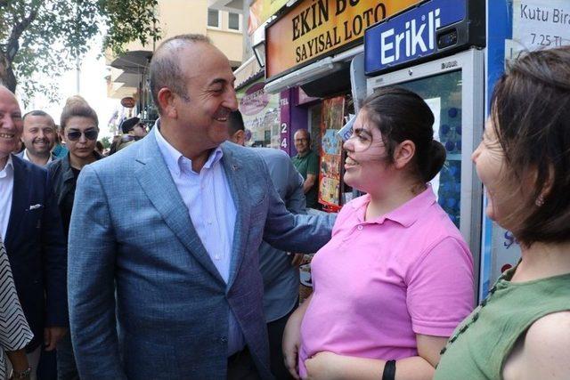 Bakan Çavuşoğlu’ndan Esnaf Ziyareti