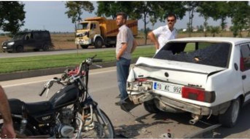 Biga&rsquo;da Kaza: 1 Yaralı