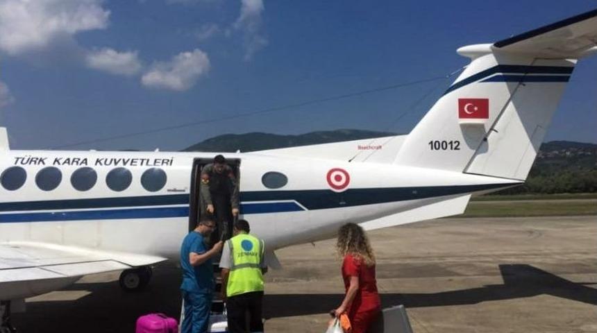 Don&ouml;rden Alınan Organlar Askeri U&ccedil;akla İstanbul&rsquo;a G&ouml;nderildi