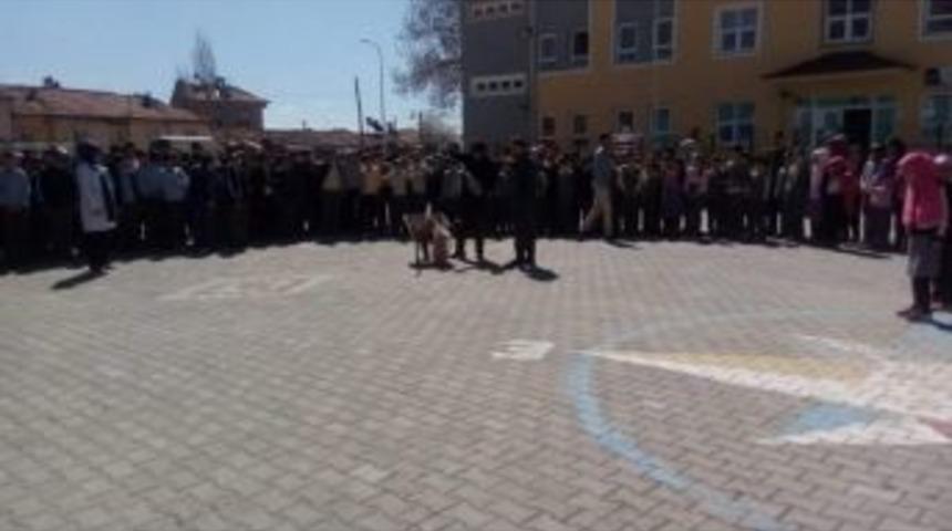 Aslanapa Ortaokulu’nda Yangın Tatbikatı