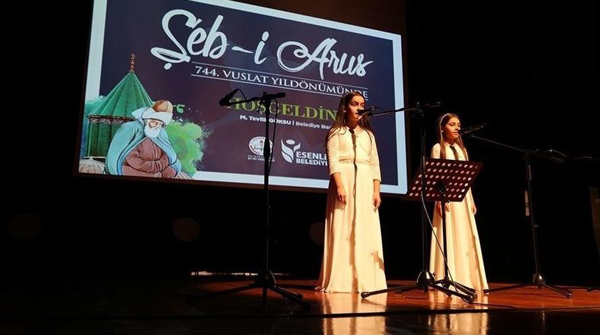 &Ouml;ğrenciler Mevlana&rsquo;yı Andı