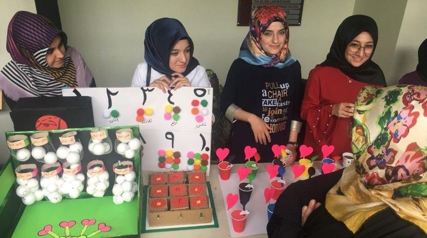 &Uuml;niversite &Ouml;ğrencileri Eğitici Materyal Sergisi A&ccedil;tı