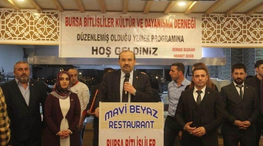 Bitlis&rsquo;te Dayanışma Yemeği D&uuml;zenlendi