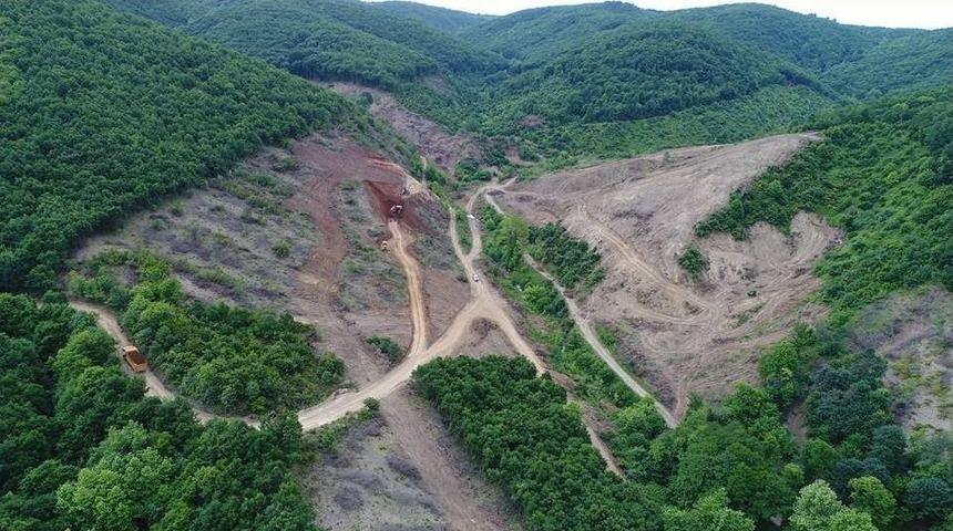 Lapseki Çavuş Göleti İnşaat Çalışmaları Devam Ediyor