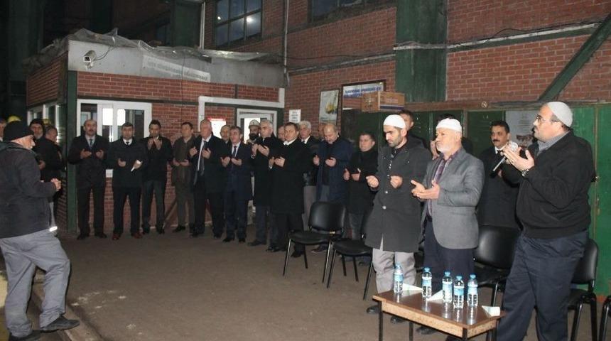 G&ouml;&ccedil;&uuml;kte &Ouml;len İş&ccedil;i Dualarla Anıldı