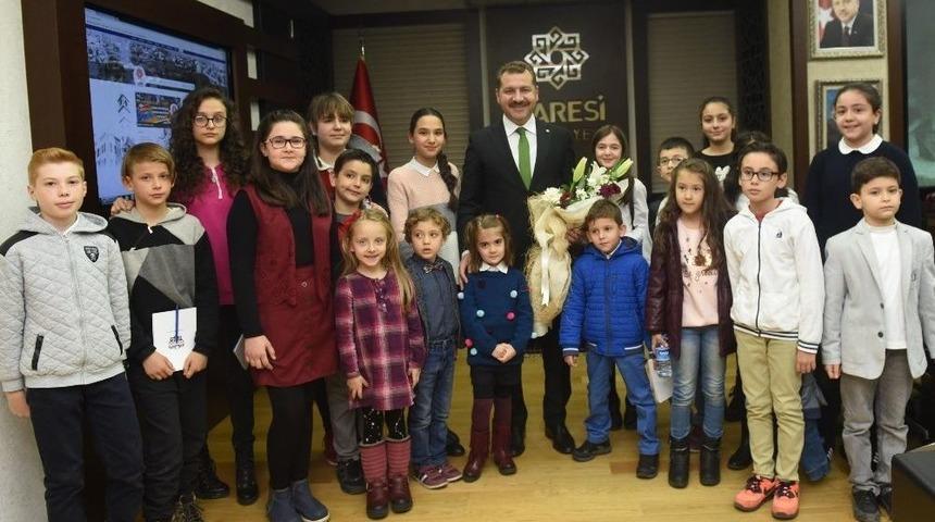 Karesi &Ccedil;ocuk Meclisi&rsquo;nden Başkan Yılmaz&rsquo;a Ziyaret