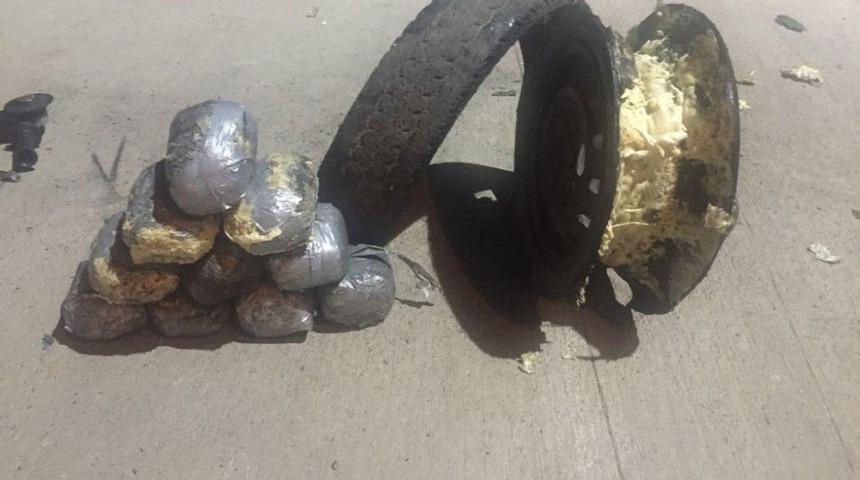 Stepne Lastik Arasında 10 Kilo Uyuşturucu Yakalandı