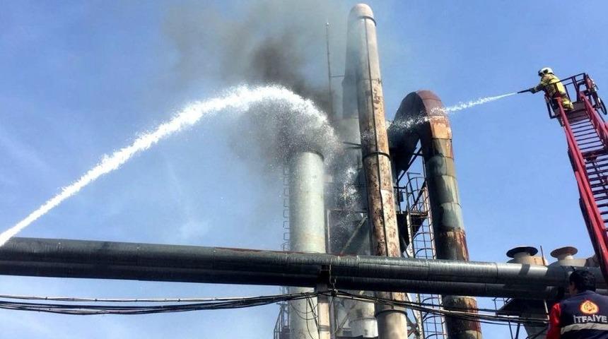 Sunta Fabrikasında Korkutan Yangın