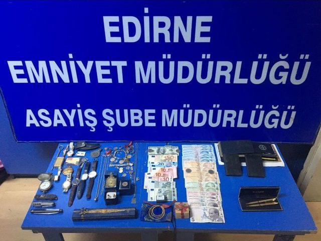 Edirne’de Kasa Hırsızı Yakalandı