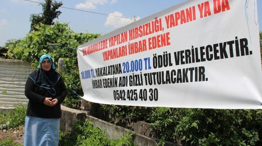 Komşunun Kasasında Sakladığı 80 Bin Tl&rsquo;si &Ccedil;alındı, Bu Pankartı Astı