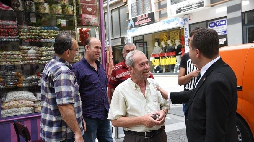 Başkan Yılmaz, G&uuml;nd&uuml;z Merkez De Gece Kırsalda