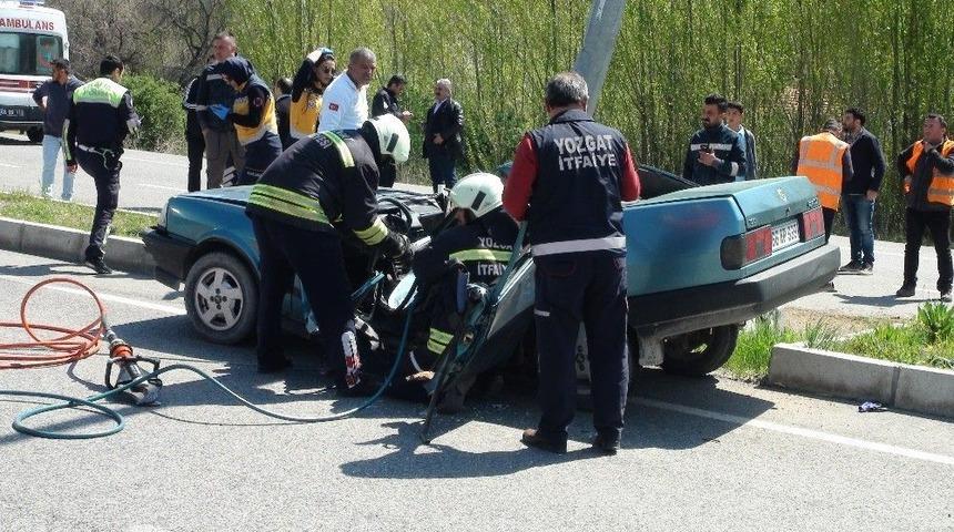 Yozgat’ta Trafik Kazası 2 Ölü 1 Yaralı